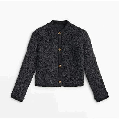 Women's large size lamb wool jacket