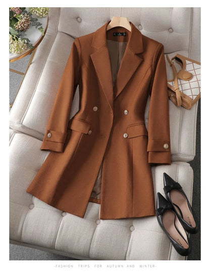 Women's formal double button blazer coat