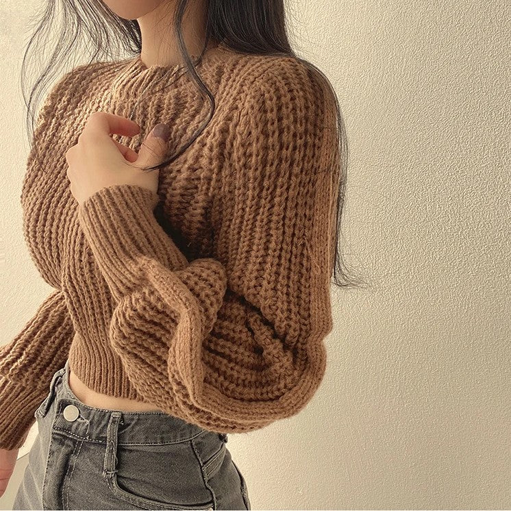 Women's cropped sweater