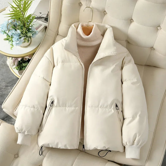 Stand Collar Puffer Winter Jacket