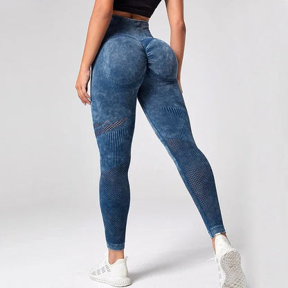 High waist push up seamless fitness leggings