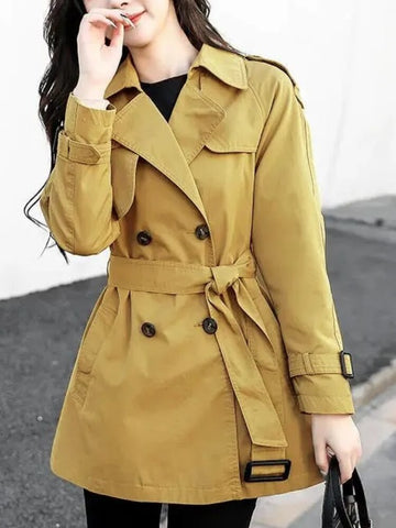 Freya - women's classic windbreaker trench coat