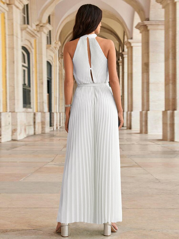 Gerda - Jumpsuit with Halter Neck and Wide Legs