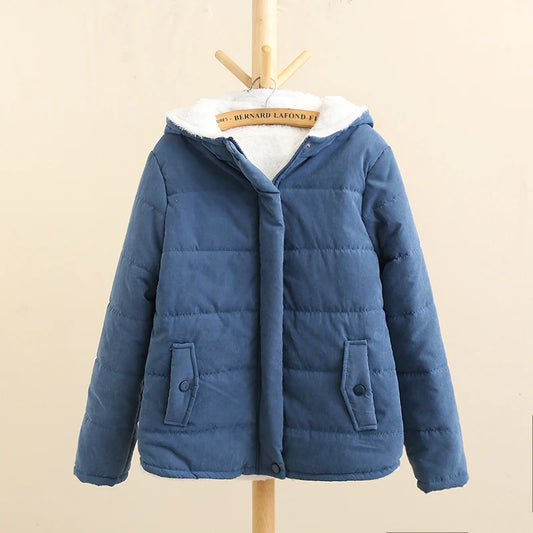 Hooded Fleece-Padded Winter Jacket