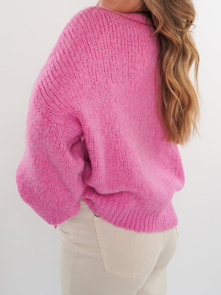 Solid Commuting Crewneck Sweater