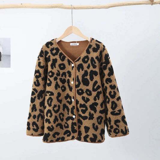 Leopard Print Winter Patterned Jacket