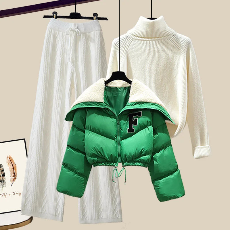 Women's fall and winter outerwear set