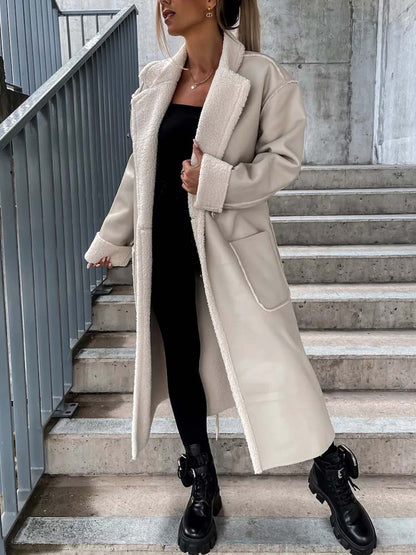 Women's winter leather jacket