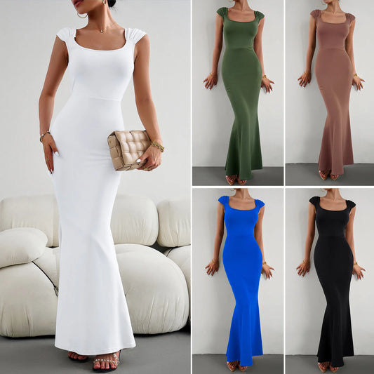 Stretch Fit Bodycon Maxi Dress