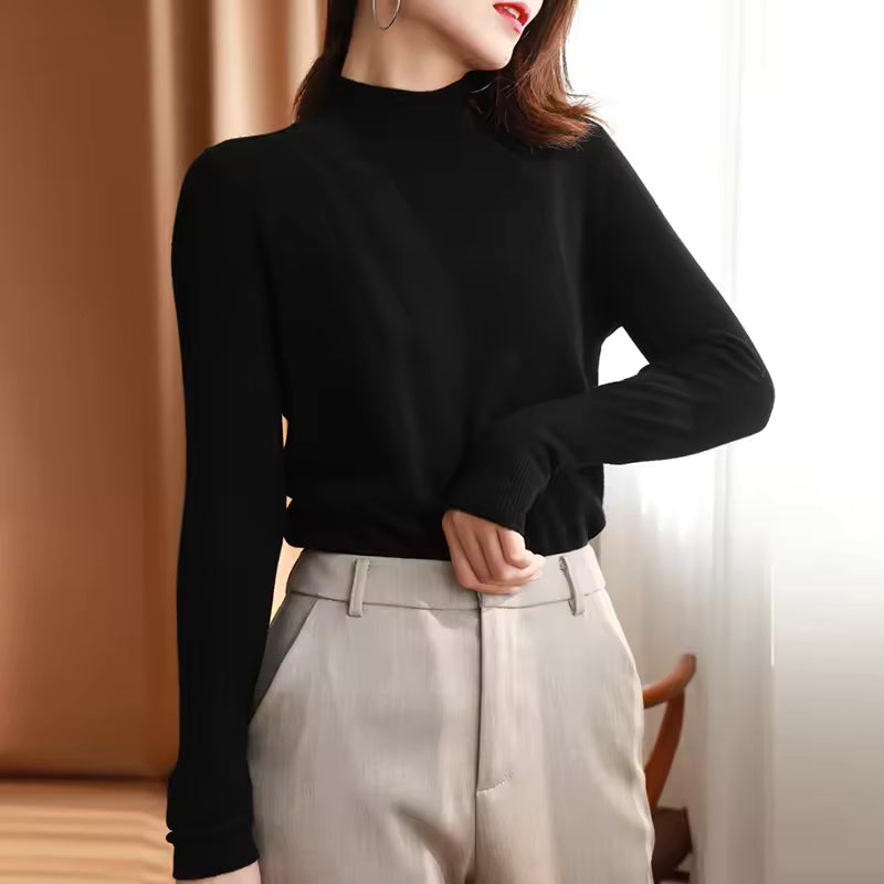 Fine Knit Slim Fit Pullover Sweater 