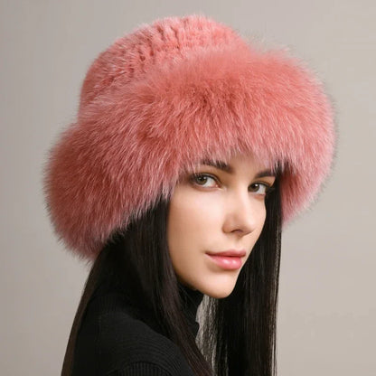 Isla Voluminous Fluffy Fur Hat | Ear Flaps Fur Hat