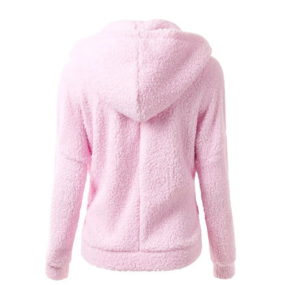 Women's hooded  fleece jacket