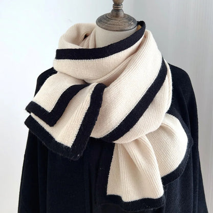 Isla Oversized Scarf | Striped Long Bordered Scarf