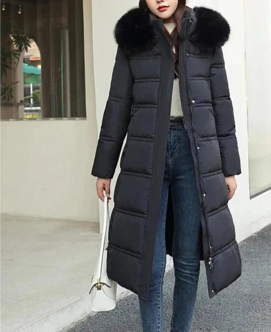 Faux Fur Collar Padded Winter Jacket