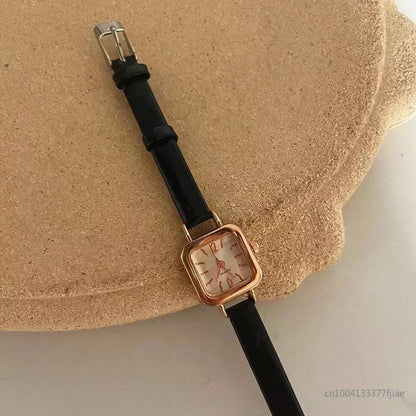 Vintage square quartz watch for women