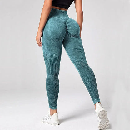 High waist push up seamless fitness leggings