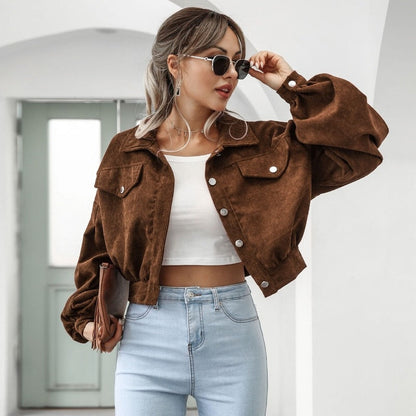Stylish Corduroy Jacket for Women
