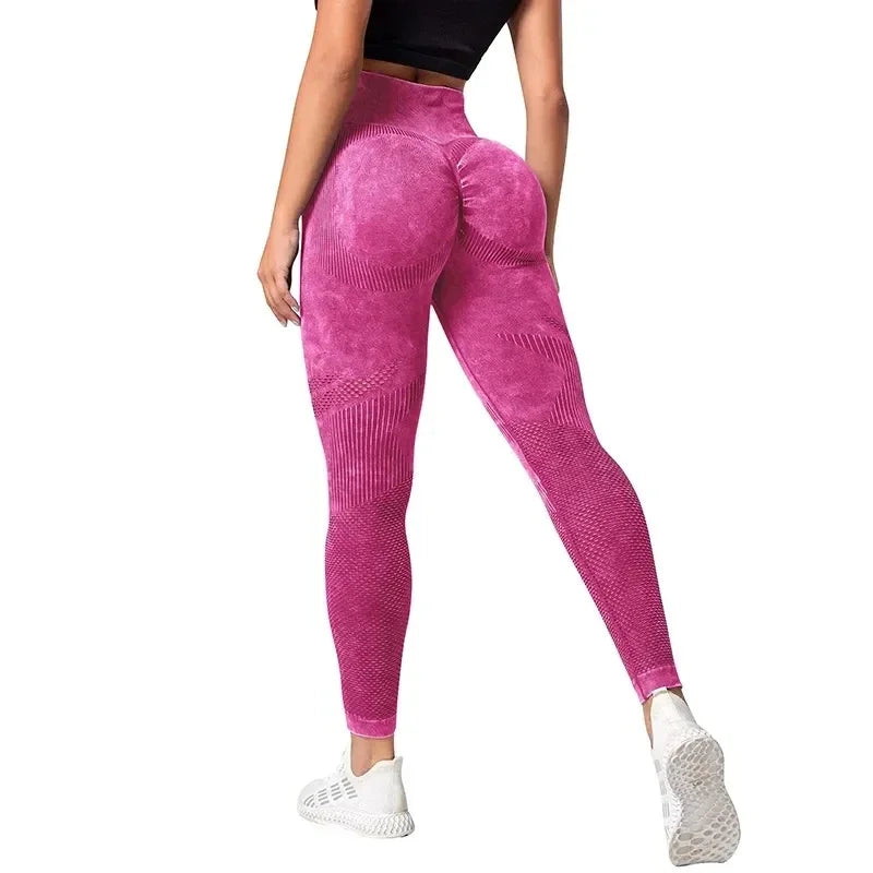 High waist push up seamless fitness leggings