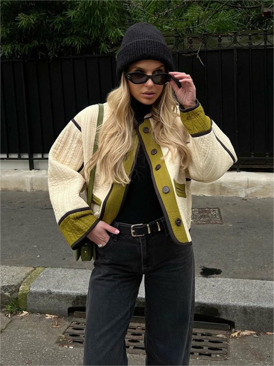 Patchwork Unique Detail Jacket