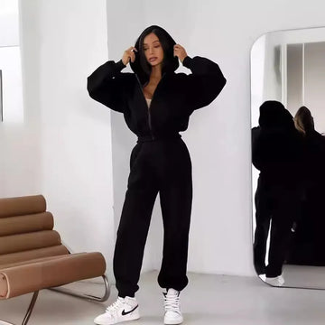 Women's winter hoodie and jogger set