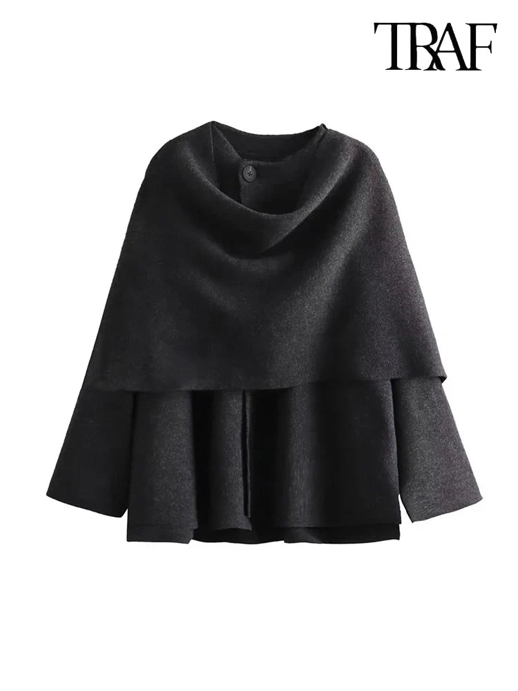 Stylish Shawl Collar Coat