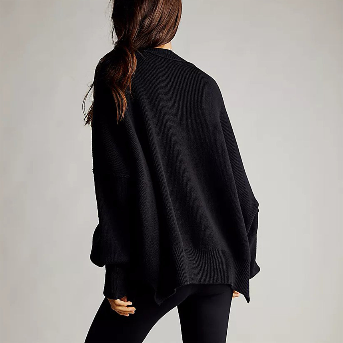 Oversized Bell Sleeve Pullover Sweater