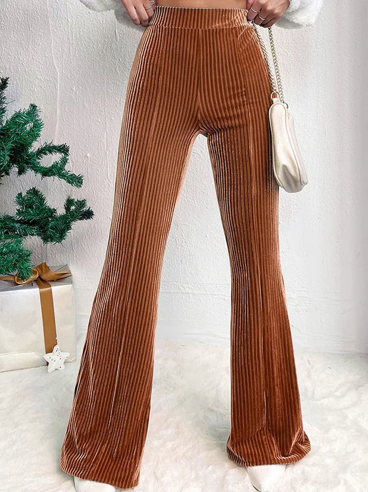 High-Waisted Corduroy Flare Pants