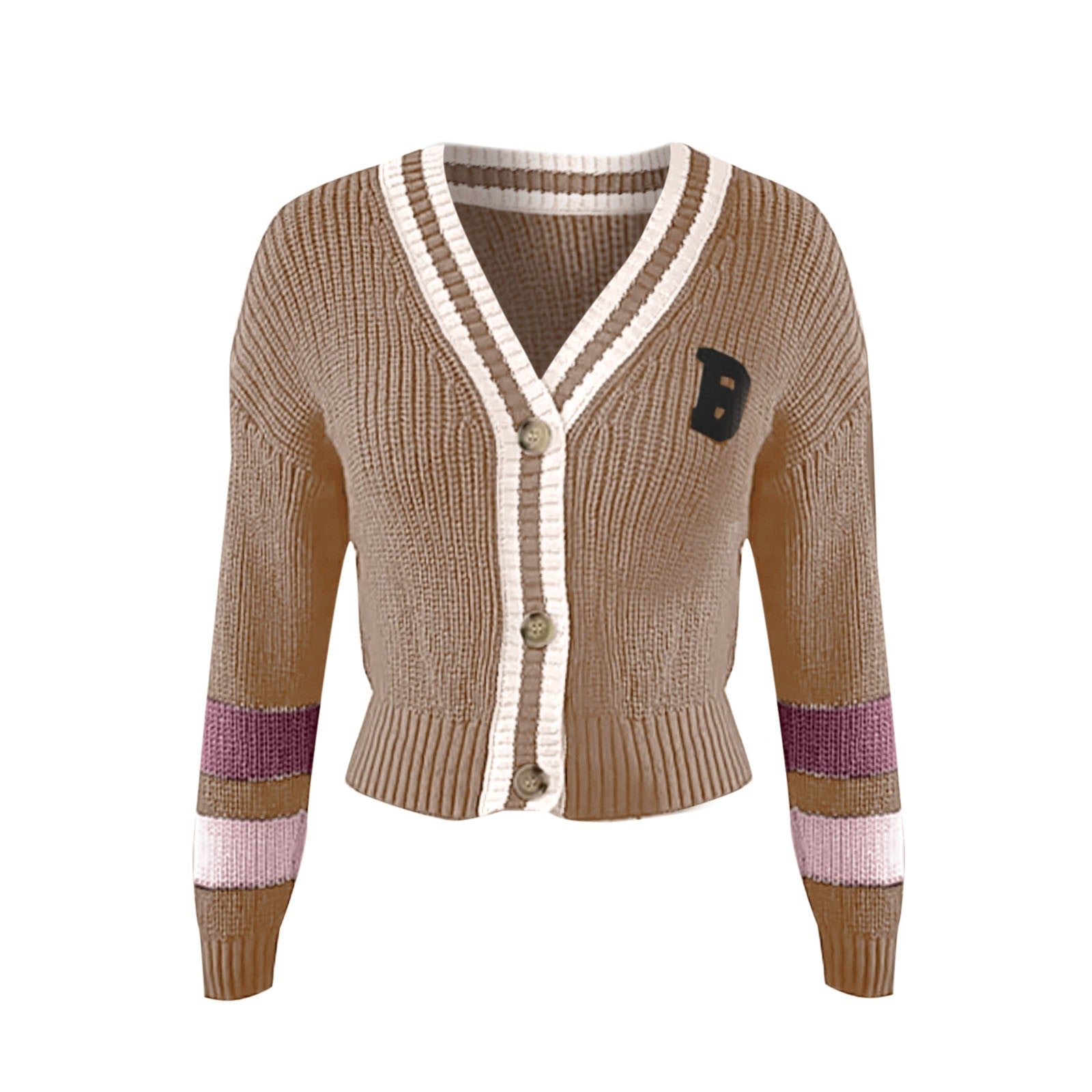 Loose Knitted V-Neck Sweater Coat