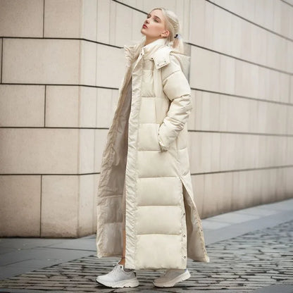Women's over-the-knee parka coat