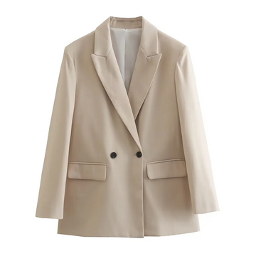 Classic double-breasted blazer for women