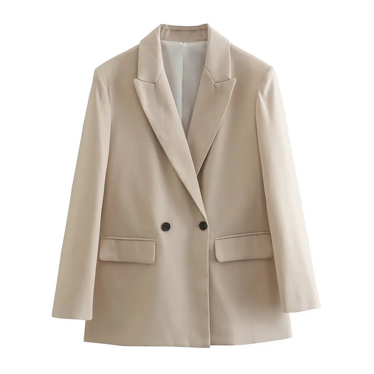 Double-Breasted Tailored Fit Blazer