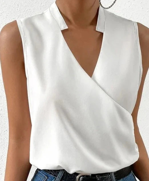 Elegant Lightweight Wrap Blouse
