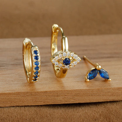 Women's Hoop Earrings - Elegant Dangle Charm - Gemstone Accent - Trendy & Chic