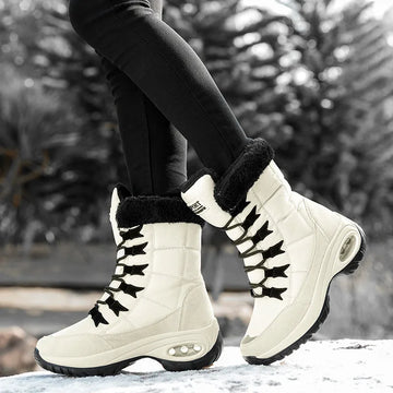 Women's winter mid-calf waterproof snow boots