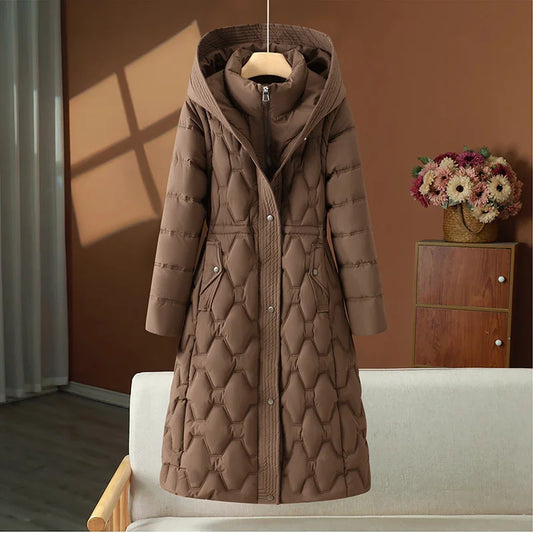 Padded Fitted Waist Quilted Jacket 