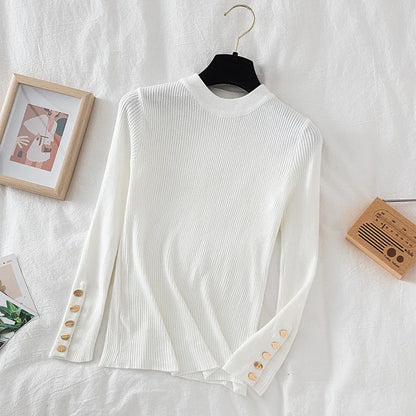 Women's knit turtleneck pullover autumn winter sweater