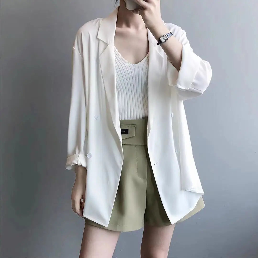 Women's lapel blazer - spring to autumn