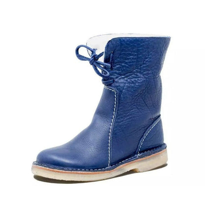 Women's casual lace-up snow boots