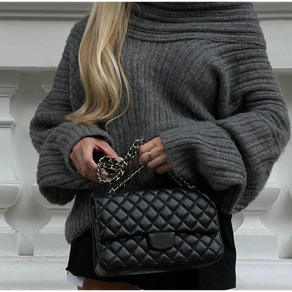 Women's off-shoulder sweater