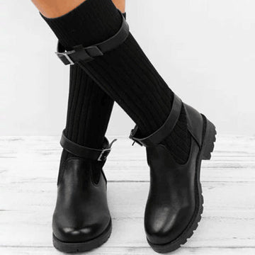 Women's wool leather boots