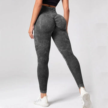 High waist push up seamless fitness leggings