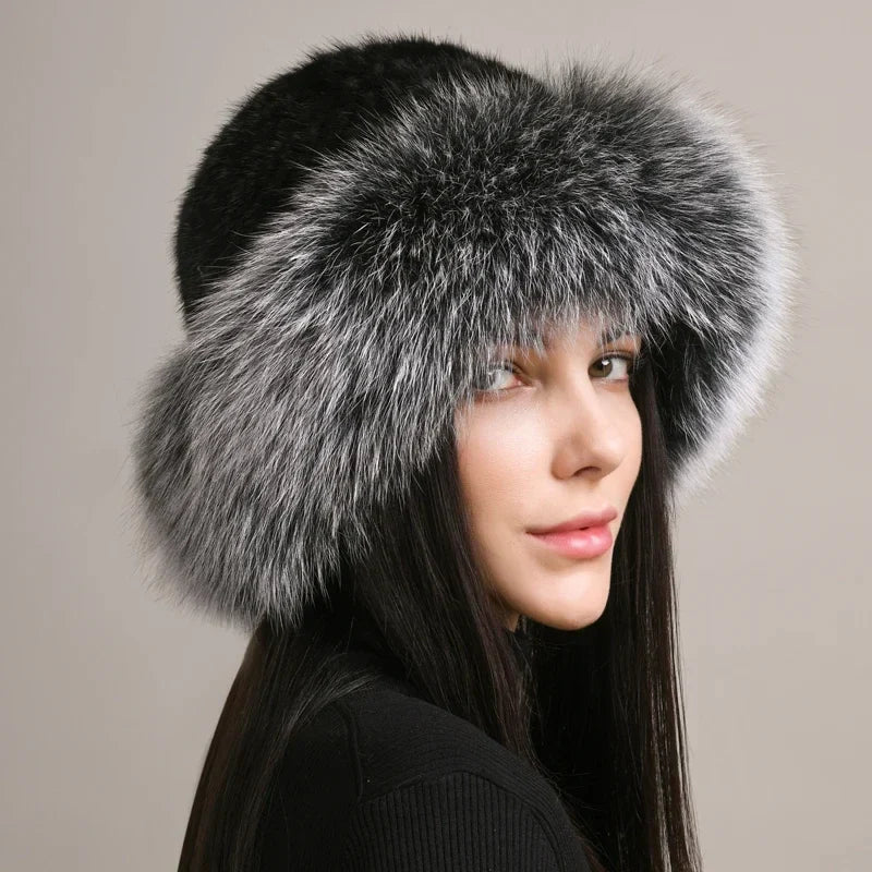 Isla Voluminous Fluffy Fur Hat | Ear Flaps Fur Hat