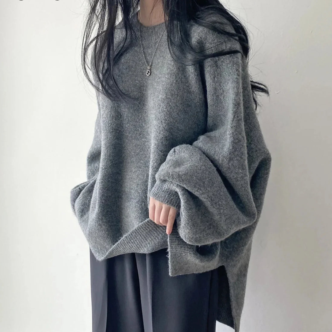 Women's knitted casual oversized sweater