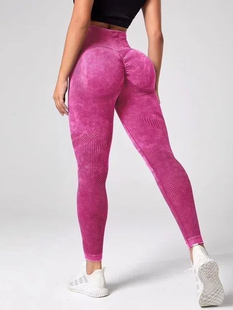 High waist push up seamless fitness leggings