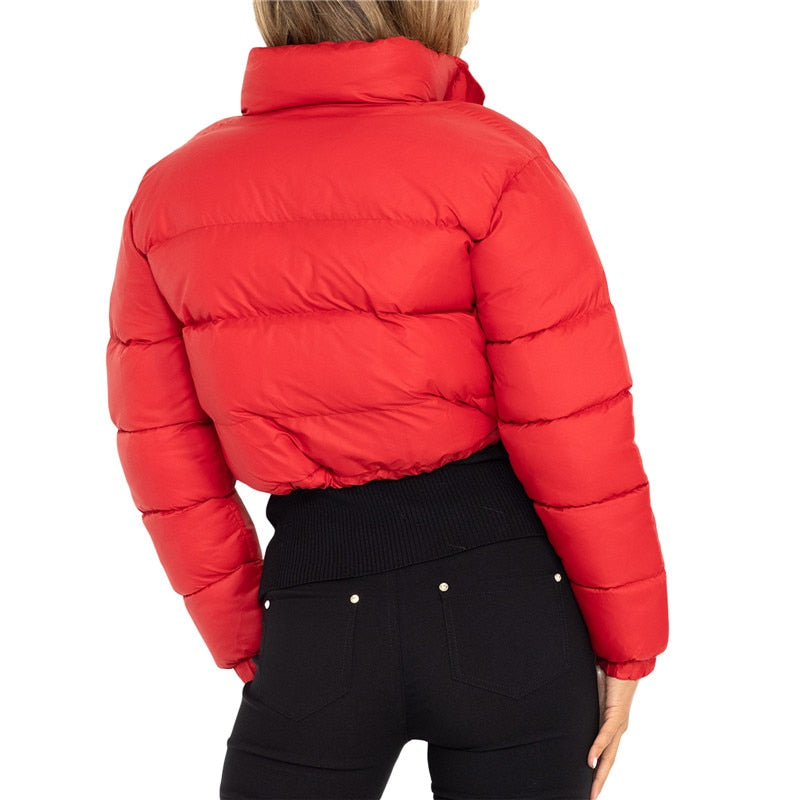 Women's warm padded winter jacket