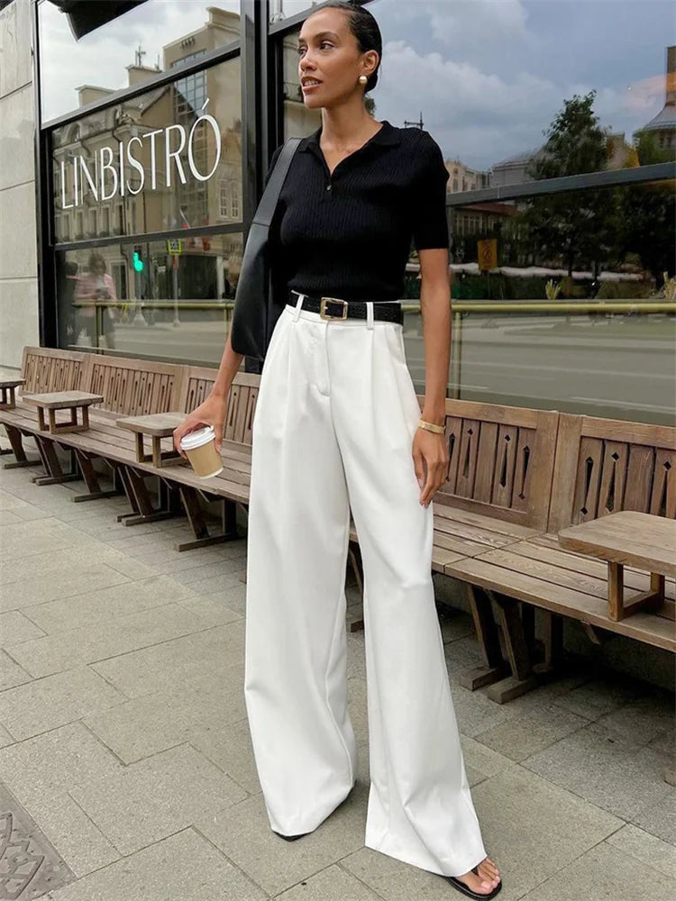 Women's white chino pants