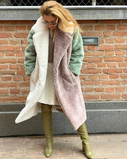 Women's winter warm fur coat