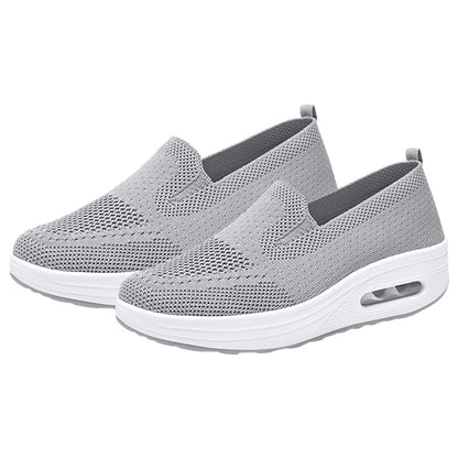 Women's Slip-On Sneakers - Breathable Mesh - Air Cushion Sole - Lightweight Casual Wear