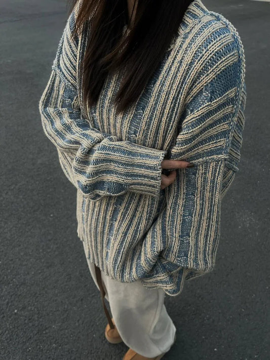 Chunky Knit Retro Casual Sweater