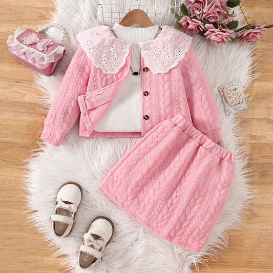 Quilted Embroidered Collar Waist Length Jacket 
